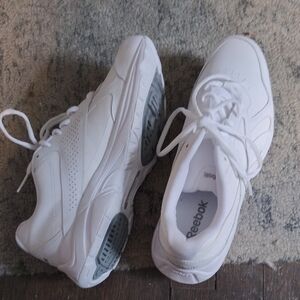 Reebok White and Gray Athletic Shoes